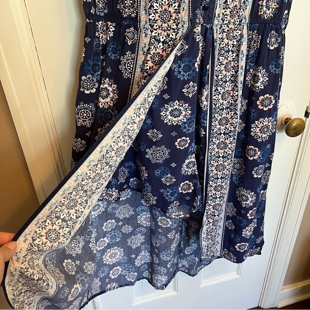 Justice Blue and White Romper Dress - Picture 6 of 9